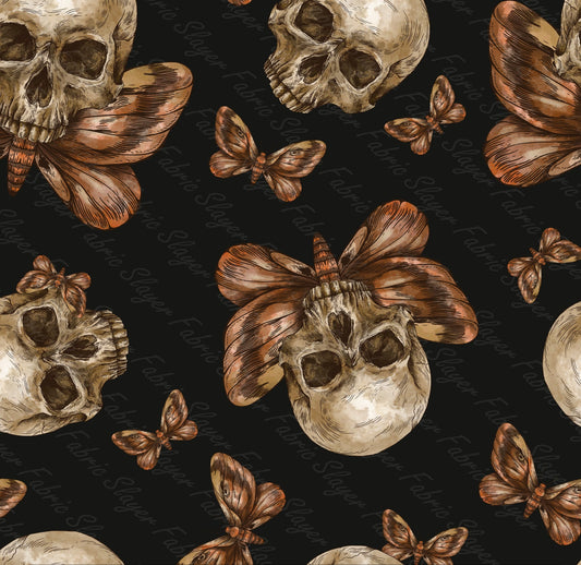 Vintage moth skulls -  Nature Collection