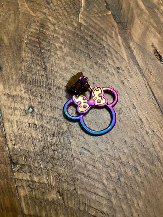 Girl Mouse Head Zipper Pull - Retail