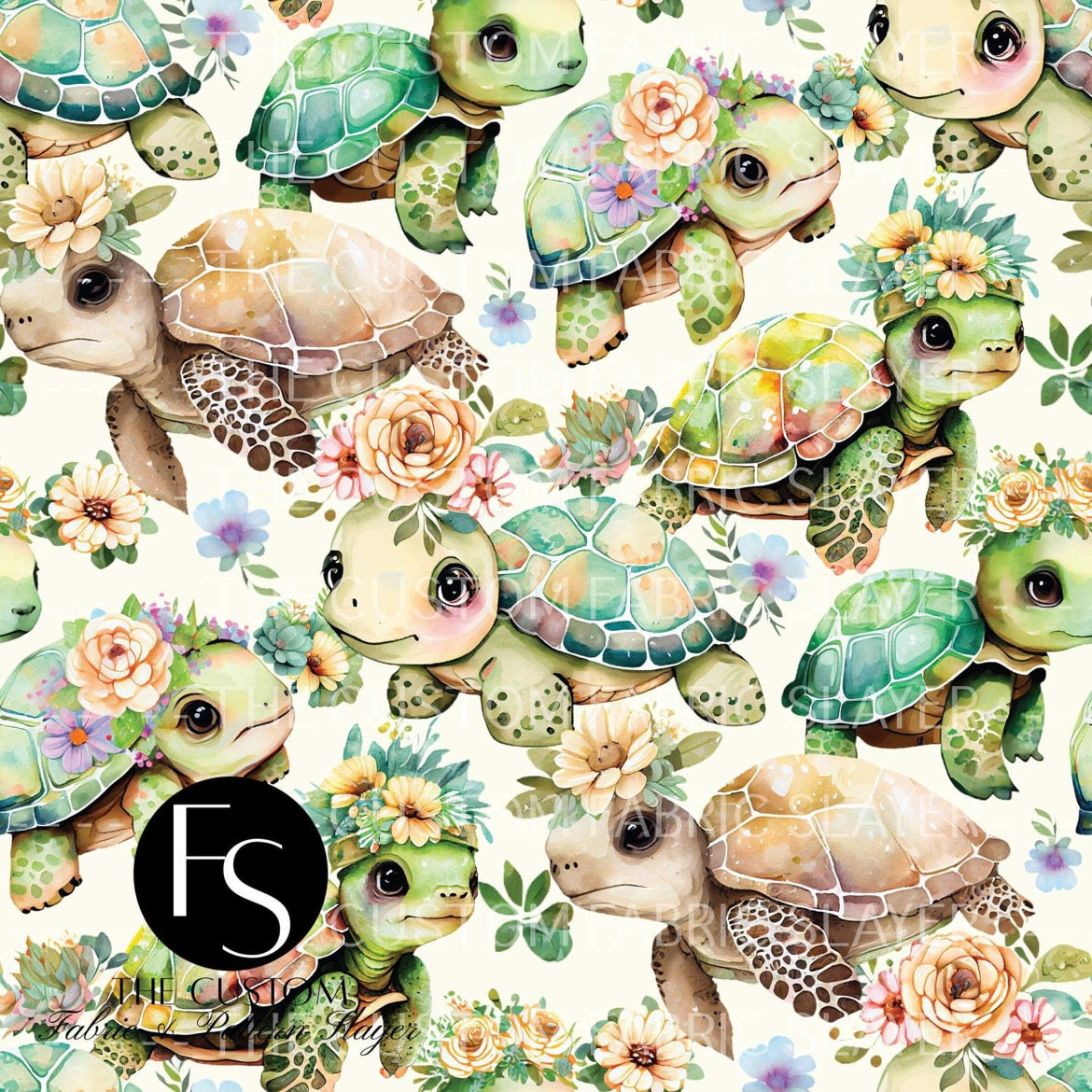 Floral Turtles  - BEAUTYBEEBRANDING