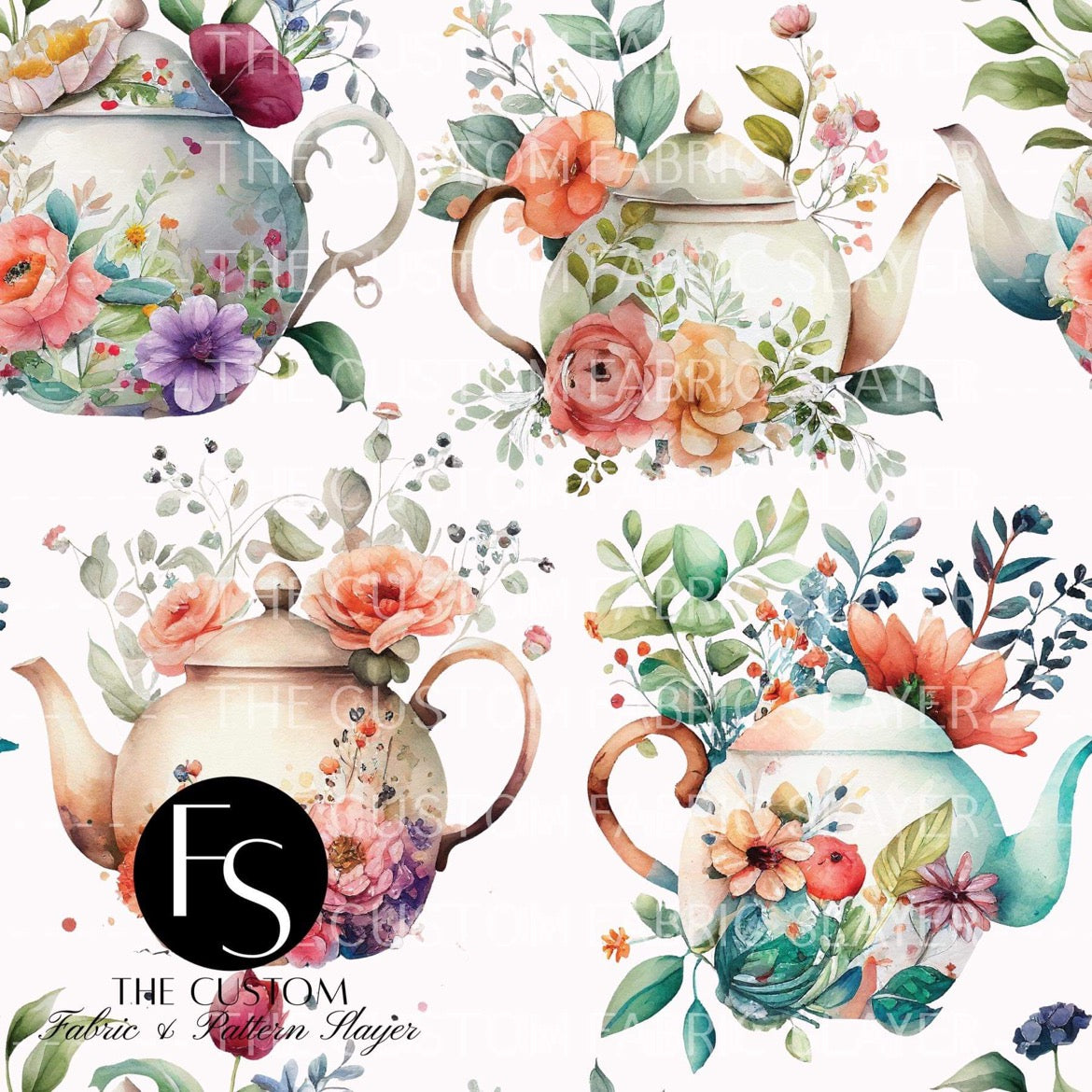 Floral Teapots - BEAUTYBEEBRANDING