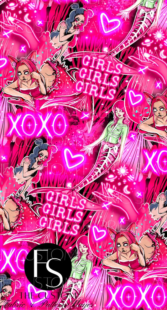 Pink Mermaid Beach Towel - unfinished HEXREJECTS