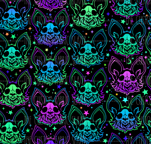 Neon Furry Bat Skulls - VICTORIABAT
